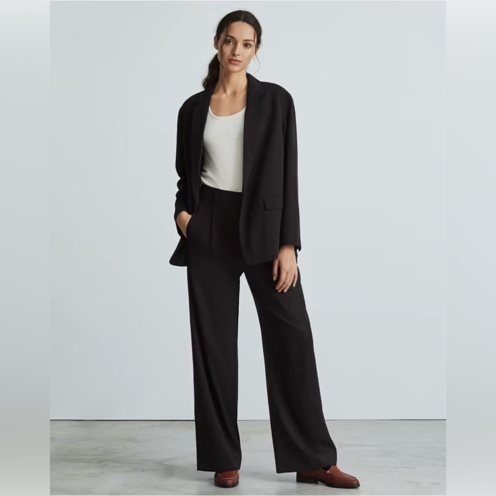 Everlane Way High Drape Pant- Black 12R
